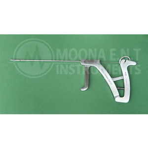 เครื่องมือผ่าตัดหู คอ จมูก ยี่ห้อ Moona รุ่น Scorpion Suture Passer สำหรับเด็ก ความยาว 15 ซม. ปลอกขนาด 3 มม. ปากขนาด 3.5 มม. ปลายงอ 15 องศา สำหรับข้อเข่าขนาดเล็ก - Product Image 3