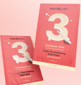 Mascarilla Facial Suavizante de Poros Numbuzin No.3 Tingle-Pore, 10 Unidades, Mascarilla Facial con Galactomyces para Reducir los Poros, para Piel Grasa - Product Image 2