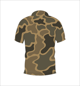 เสื้อโปโลลายพรางสีน้ำตาล แขนสั้นสั่งทำพิเศษ สำหรับกีฬากอล์ฟ ฝึกซ้อม ลำลอง และออกกำลังกาย - Product Image 1
