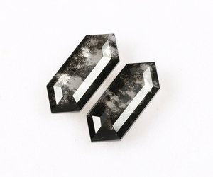 Diamante Cultivado en Laboratorio de 4.0 Ct, Corte Hexagonal, Tipo Sal y Pimienta, Certificado por IDC, Valoración de Terceros para Joyería, de un Exportador Indio de Diamantes - Product Image 3