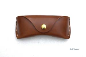 Premium Leather <b>Glasses</b> Sleeve Genuine Cowhide Pouch Luxury Soft Handmade <b>Reading</b> Spectacles Protector <b>Case</b> LGC-0020 - Product Image 1