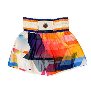 กางเกงมวยไทยน้ำหนักเบาใส่สบายสำหรับฝึกซ้อมศิลปะการต่อสู้ในยิม - ทนทานและแห้งเร็ว ผลิตจากโพลีเอสเตอร์ 100% - Product Image 1