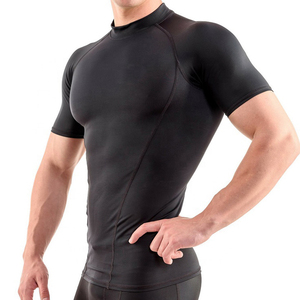Haut de sport à manches courtes pour homme - Tissu respirant et anti-transpiration - T-shirt d'entraînement coupe athlétique - Product Image 2