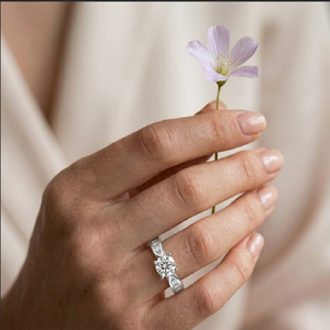 โรงงานโดยตรงแฟชั่นเครื่องประดับ 18 พันทองคําขาวทอง vvs เพชรรอบ Mount 0.50cts ศูนย์กึ่ง Mount แหวนหมั้นสําหรับสตรี - Product Image 2