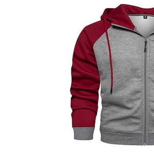 <b>Men's</b> Casual Sports Pullover <b>Hoodie</b> High Quality Long <b>Sleeve</b> Zipper Jacket Coat 100% Cotton Thermal Sweatshirt for Autumn Seaso - Product Image 3