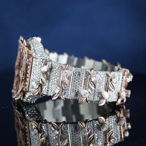 Reloj de Lujo Unisex Mecánico de Aleación Cuadrado de Acero Inoxidable al por Mayor, 16mm, con Diamantes VVS, Totalmente Iced, Joyería Hip Hop, Zafiro - Product Image 6