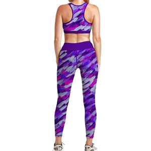 Conjunto deportivo de dos piezas para mujer, leggings de cintura alta sin costuras, ropa de gimnasio para entrenamiento. - Product Image 5