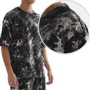 เสื้อยืดทรงบ็อกซี่ฟิตแบบย้อมสีเอซิด ชุดเซ็ตขาสั้น ผ้าฝ้าย 100% 220 GSM ทรงโอเวอร์ไซส์ สตรีทแวร์แบบย้อมสีเอซิดสั่งทำพิเศษ ชุดเซ็ตขาสั้น ONEAPEX INTERNATIONAL - Product Image 5