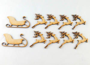 Engraving Wooden Animal Tags Handmade Wall-Mounted Decor Set of 25 Animal Shapes <b>Craft</b> Decoration mdf laser cut animals figures - Product Image 4