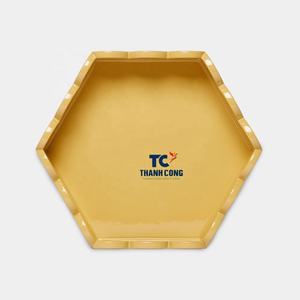 ถาดเสิร์ฟ MDF แบบเชลล์เคลือบแล็กเกอร์ผิวเคลือบแลคเกอร์สำหรับตกแต่งบ้านอย่างมีสไตล์ - Product Image 6