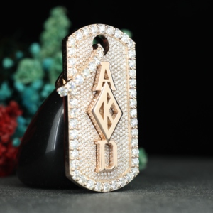 Custom Hip Hop <b>Name</b> Moissanite Letter Tennis <b>Chain</b> Necklace Round Diamond VVS 925 Sterling Silver Iced Out Pendant for Men Women - Product Image 6