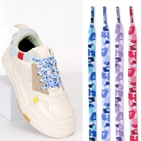 Lacets Vente en Gros Chaussures/Bottes Tendance de Haute Qualité Lacets Élastiques en Polyester Imprimés Colorés pour Usage Quotidien