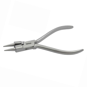 <b>Rosary</b> Round Plier 140mm Stainless Steel Smooth Jaw Matt Finish Jewelry Making DIY Wire Wrapping Cutting OEM Crimping Fishing - Product Image 1