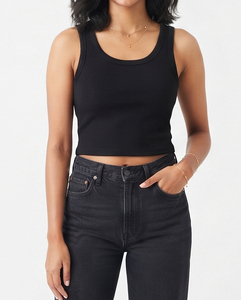 Camiseta sin mangas de moda para mujer, 100% poliéster, cuello redondo, sin mangas, corte ajustado, para gimnasio, yoga, correr, entrenamiento, ropa deportiva - Product Image 5