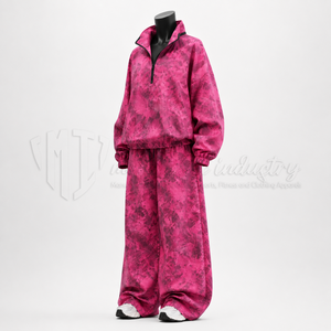 Women’s Camouflage Tracksuit 2 Piece Set <b>Pink</b> <b>Hoodie</b> Sweatpants Baggy Jogger Set Streetwear Wholesale - Product Image 3