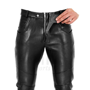 กางเกงหนังแท้คุณภาพสูงสั่งตัดได้ ขายดี นุ่มสบาย สำหรับผู้ชาย - Product Image 2