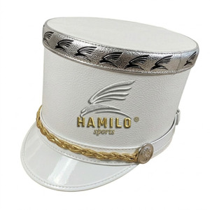 Sombrero shako clásico de lana que ofrece una estructura cómoda y un diseño histórico atractivo para músicos. Sombreros shako en venta. - Product Image 5