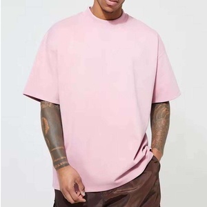เสื้อยืดโอเวอร์ไซส์ผู้ชาย ผ้าฝ้าย 100% ลายเรียบ |   สไตล์สตรีท ปักลาย กันยับ แห้งเร็ว ฮิปฮอป พิมพ์ลายตามสั่ง - Product Image 2