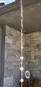 Cadena de Lluvia Floral Simple, Perfecta para Reemplazo de Drenaje de Agua en Techos, Decoración y Arte Creativo para Jardín, de la India - Product Image 4