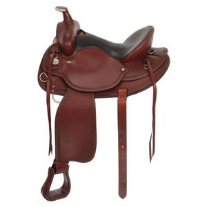 Artesanía en Cuero Genuino y Madera de Primera Calidad Hecho en India Color Marrón Oscuro Natural Resistente al Agua Silla de Montar Inglesa Sostenible - Product Image 2
