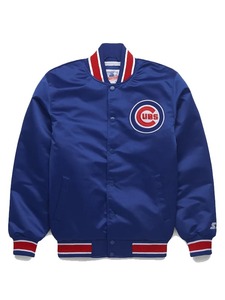 HOMAGE X Starter Cubs เสื้อแจ็คเก็ตสตรีทแวร์หนังแท้ 100% กันลม เป็นมิตรกับสิ่งแวดล้อม - Product Image 1