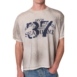 Mens O Neck Short Sleeve T <b>Shirt</b> Dark <b>Gothic</b> Front Graphic Oversized Loose Fit Streetwear Wholesale Custom OEM Cotton Jersey Tee - Product Image 5