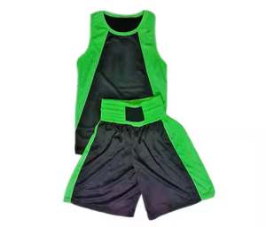 Conjunto de chaleco y pantalones cortos de boxeo de poliéster personalizado, uniforme de boxeo de Pakistán, conjunto de chaleco y pantalones cortos de boxeo de alta calidad - Product Image 5