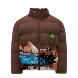 Vestes matelassées pour enfants personnalisées brodées, couleur marron, Vescartes, rembourrées, hiver, motifs graphiques, qualité supérieure, imperméables, coupe-vent - Product Image 3