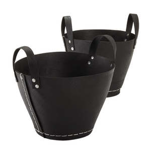 Ensemble de paniers en caoutchouc recyclé classique de haute qualité et écologique, best-seller, 3 pièces, pour rangement et jardinière, vente en gros - Product Image 3