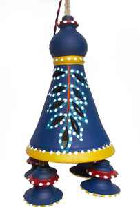 Lanterne / lampe décorative Art Déco en argile artisanale pour la décoration de la maison à l'occasion de Pâques, de mariages et d'anniversaires - Product Image 3