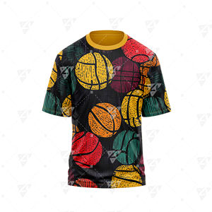 Camiseta casual de cuello redondo para hombre, sublimación, diseño en blanco con logo personalizado impreso, 100% algodón, corte holgado. - Product Image 1