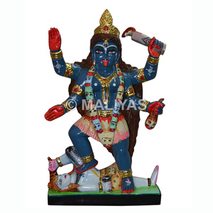 Estatua de Mármol de Kali |   Murti de Mármol Premium Kali Maa para el Hogar y el Templo – Maliyas - Product Image 1