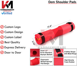 Almohadilla de barra para cuello y hombros con logo personalizado para sentadillas, empujes de cadera, entrenamiento de fuerza en gimnasio, hombres y mujeres - Product Image 4