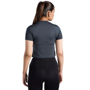Camiseta Deportiva Corta para Mujer, Cuello Redondo, Manga Corta, Ajustada, Elástica, para Gimnasio, Entrenamiento, Running, Yoga, Transpirable - Product Image 5