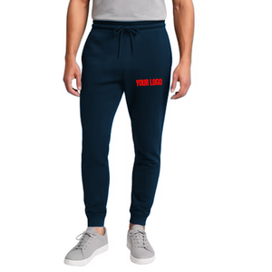 <span class=keywords><strong>Pantaloni</strong></span> da Jogging Casual da Uomo Verde Scuro con Coulisse in Vita Elastica, Peso Medio, con Spazio per Logo sul Gambe Sinistra - Product Image 2