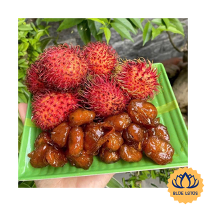 สินค้าขายดี |   ขนมผลไม้แรมบูตันอบแห้งพรีเมียม เนื้อนุ่ม สำหรับซูเปอร์มาร์เก็ต จากฟาร์มบลูโลตัส - Product Image 1