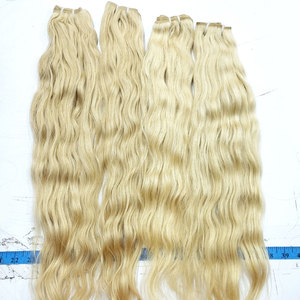 Blonde Body Wave 613 Paquetes de puntas I alineadas con cutícula y cierre frontal Extensiones de cabello humano indio Remi de alta calidad - Product Image 1
