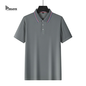 Camiseta Polo Blanca de Manga Corta para Hombre de Relevo Industries, Color Sólido, Logotipo Bordado, Talla Grande, Algodón - Product Image 5