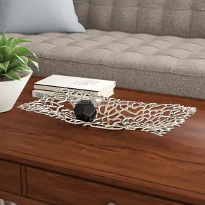 Plateau en corde métallique classique fait à la main pour la décoration intérieure de luxe, cadre de miroir contemporain, service de salon, multi-pièces, grand grossiste - Product Image 4