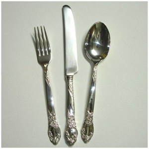 Stylish Design Silver Cutlery Set Eco-Friendly Handmade Tabletop Decorative Antique <b>Flatware</b> for Restaurant Home Party Use - Product Image 1