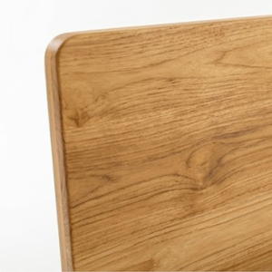 Base de Cama de Plataforma de Madera de Teca Sólida, Acabado Natural, Estilo Moderno Minimalista, Cama Matrimonial o King Size - Product Image 3