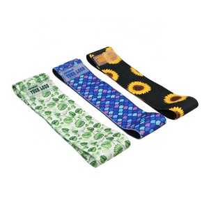 new high quality top Custom color thick <b>workout</b> <b>bands</b> exercise hip circle booty fabric resistance <b>bands</b> set - Product Image 2