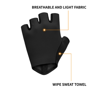 Gants de cyclisme sportifs professionnels respirants à demi-doigts avec rembourrage de sécurité, absorption des chocs et fermeture auto-agrippante antidérapante pour - Product Image 1