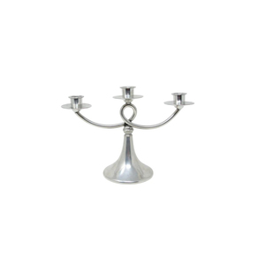 Support de bougie en métal à 7 branches au design scandinave minimaliste, bougeoir de table contemporain en acier inoxydable pour un style luxueux - Product Image 3