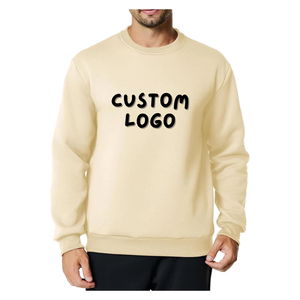Men Casual Winter Hoodie Long Sleeve Crew Neck unisex <b>sweatshirt</b> Custom logo OEM Service 100% cotton/Polyester Breathable fabric - Product Image 6