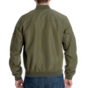 OEM Best Quality Windproof Casual Outdoor Coat American Size Olive Green Windbreaker Street Fashion Varsity <b>Zipper</b> Bomber <b>Jacket</b> - Product Image 3