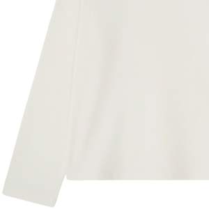 Camiseta de Manga Larga Oversize para Hombre, con Logotipo Minimalista en el Pecho, de Algodón, Cuello Redondo, Estilo Casual Urbano, Venta al Por Mayor, Fabricante de Ropa Personalizada OEM - Product Image 3