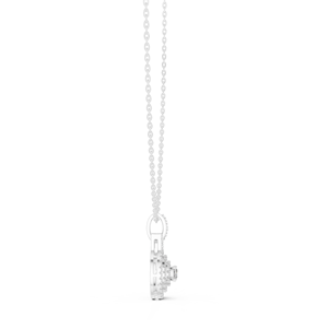 สร้อยคอจี้เพชรทรงคุชชั่นเคลือบโรเดียมทองคำขาว 10K ประดับเพชรแล็บโกรว์หลายวงแหวน ดีไซน์หรูหรา สำหรับผู้หญิง สีโรสโกลด์ ไวท์โกลด์ และเยลโลว์โกลด์ - Product Image 3