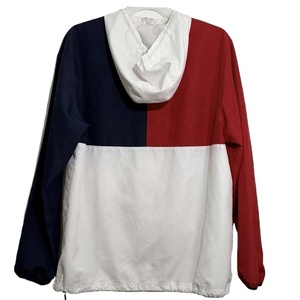เสื้อแจ็คเก็ตกันลมแบบมีฮู้ด สีสันตัดกัน ระบายอากาศได้ดี มีซิป ขนาดใหญ่พิเศษ สั่งทำได้ แบบวินเทจ สำหรับวิ่งและออกกำลังกาย - Product Image 2