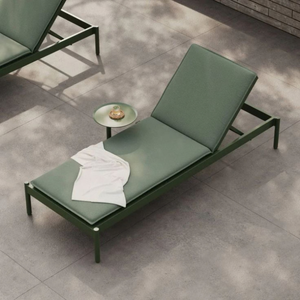 Chaise longue de patio réglable en aluminium, design moderne, manuelle, pliable, imperméable, résistante aux UV, pour piscine et jardin - Product Image 6